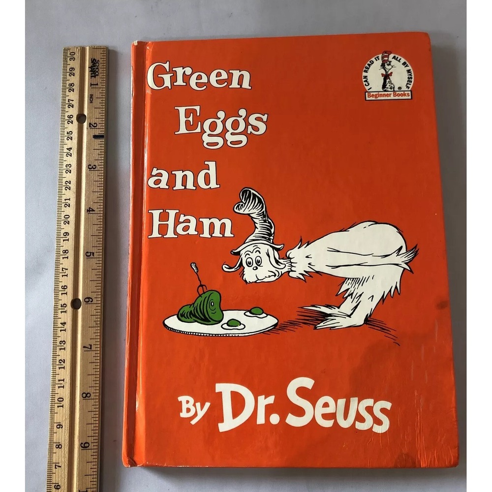 Vintage Beginner Books; Green Eggs and Ham by‎ Seuss 1960, Hardcover